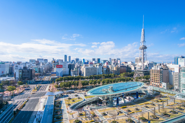 晴れた日の名古屋市内